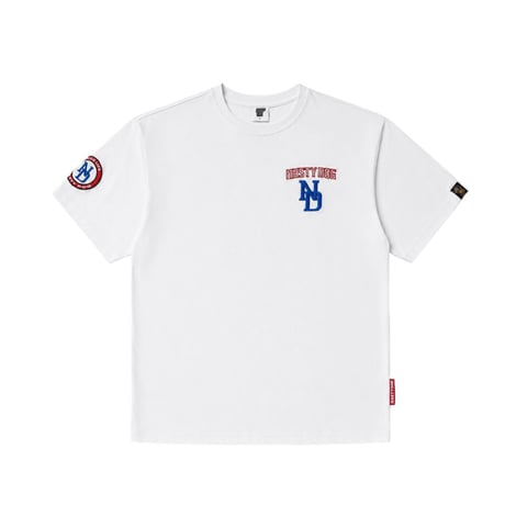 Embroidery Team Logo Tee(White)