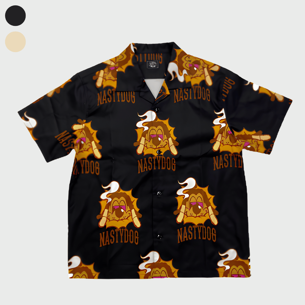 ND Aloha Shirts (Black/Beige) | NastyDog -OUTLE