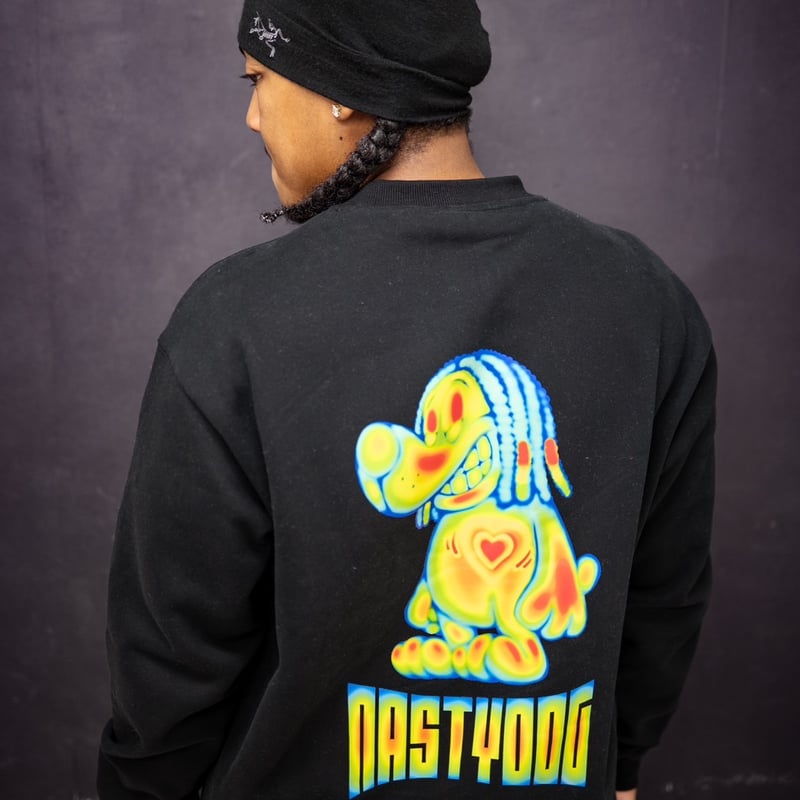 NASTYDOG ナスティードッグ　ブラック サイズ1 上だけ GreenMonster Tee(Black) | NastyDog OnlineStore