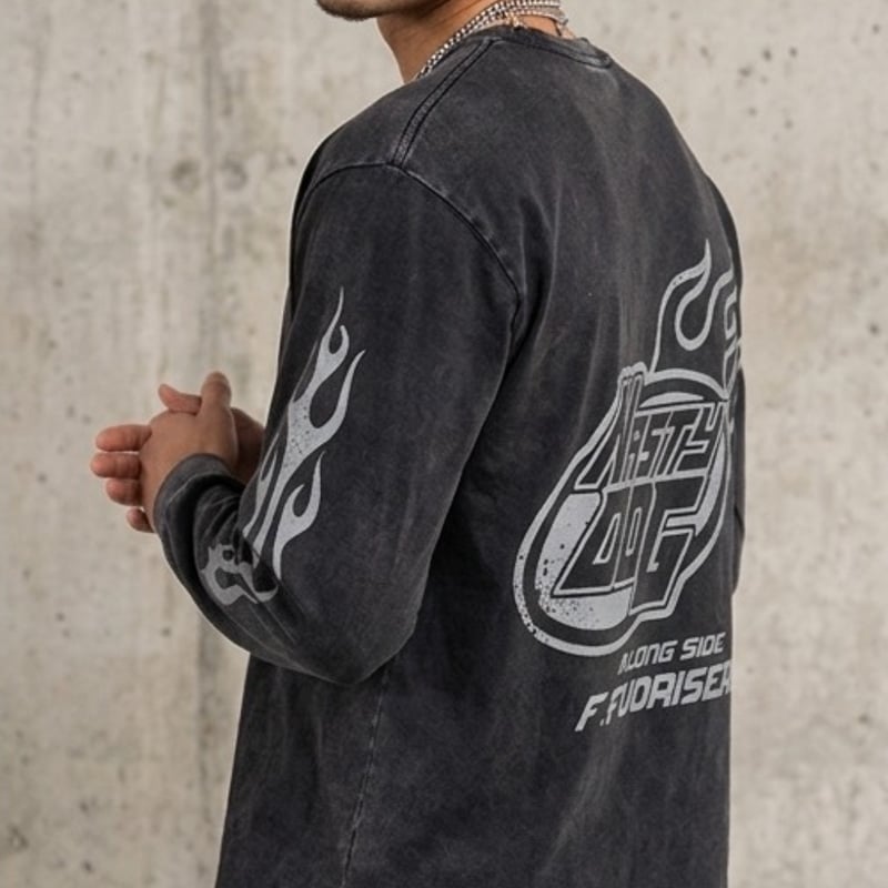 FL×ND Fuoriserie Burnin LS Tee (Black) | NastyD