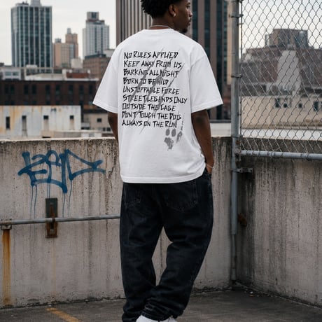 Hand Writing Tee(White)