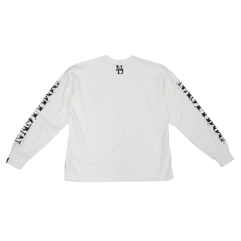 ND Stencil LS Tee(White) | NastyDog OnlineStore
