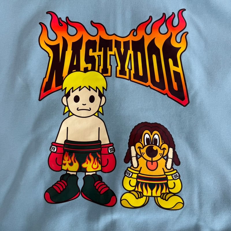 ナッキー Tenshin×Nasty ZipHoodie(L.Blue) | NastyDog Onli