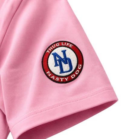 Embroidery Team Logo Tee(Pink)