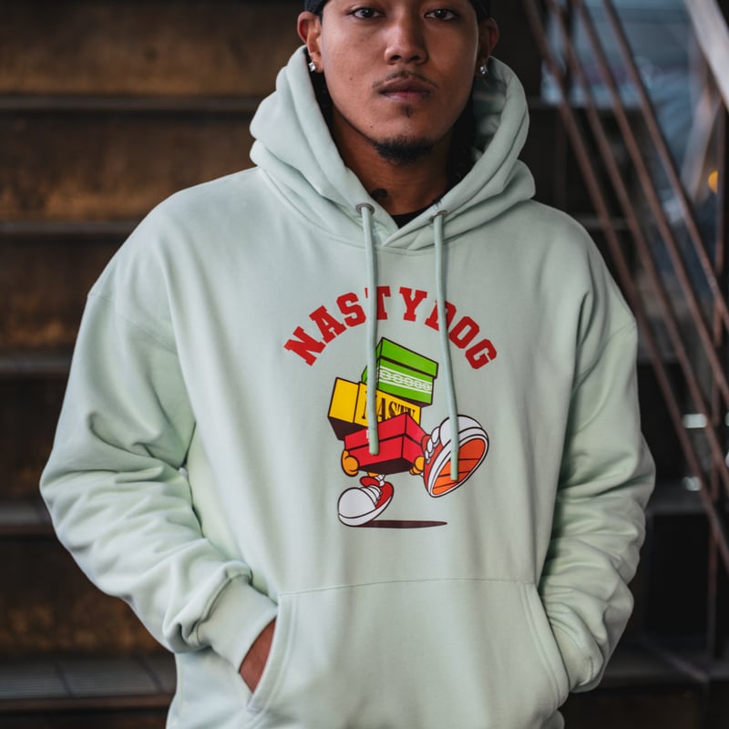 バベル フーディLサイズ ND Boxxx Hoodie(L.Green) | NastyDog OnlineStore