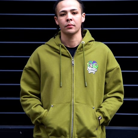 420family Zip Hoodie(Green)