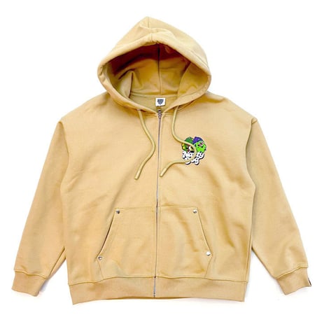 420family Zip Hoodie(Beige)
