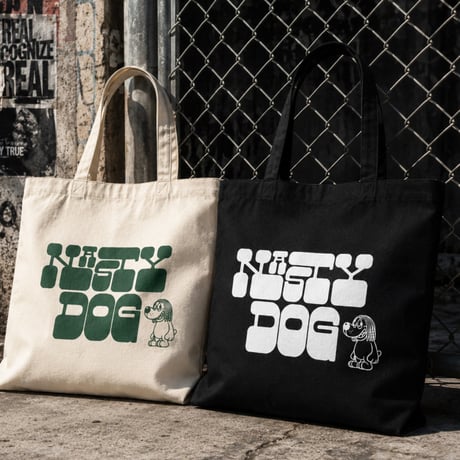 Retrologo Totebag(Black/Natural)