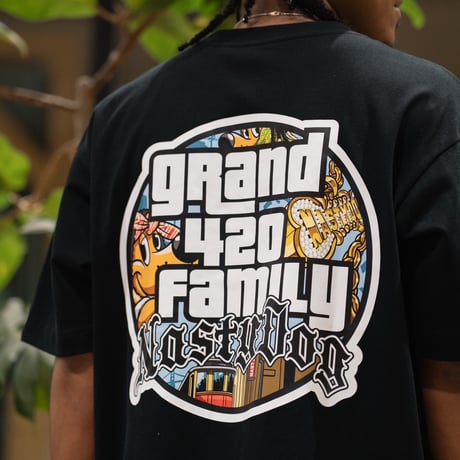 420Family Tee (Black/White)
