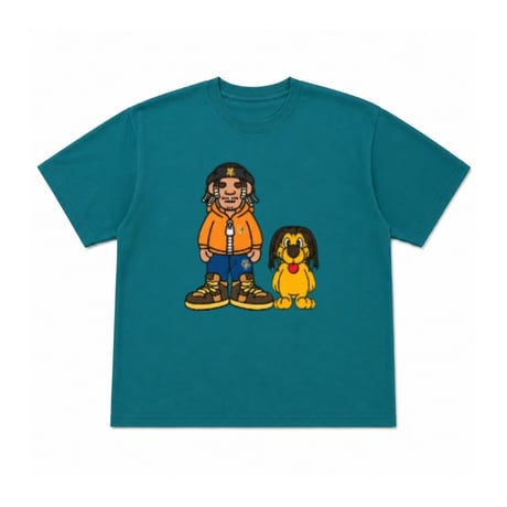MY&minidog Tee (Black/White/Green)
