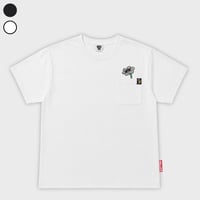 Flower Pocket Tee (Black/White)