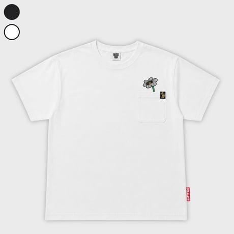 Flower Pocket Tee (Black/White)