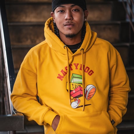 NASTY DOG フード付きジャケット イエロー chemical dog Hoodie(Yellow) | NastyDog OnlineStore