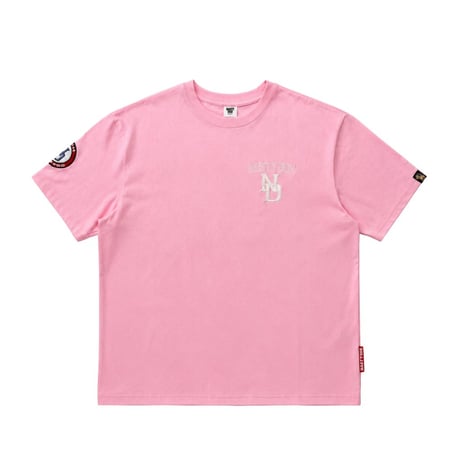 Embroidery Team Logo Tee(Pink)