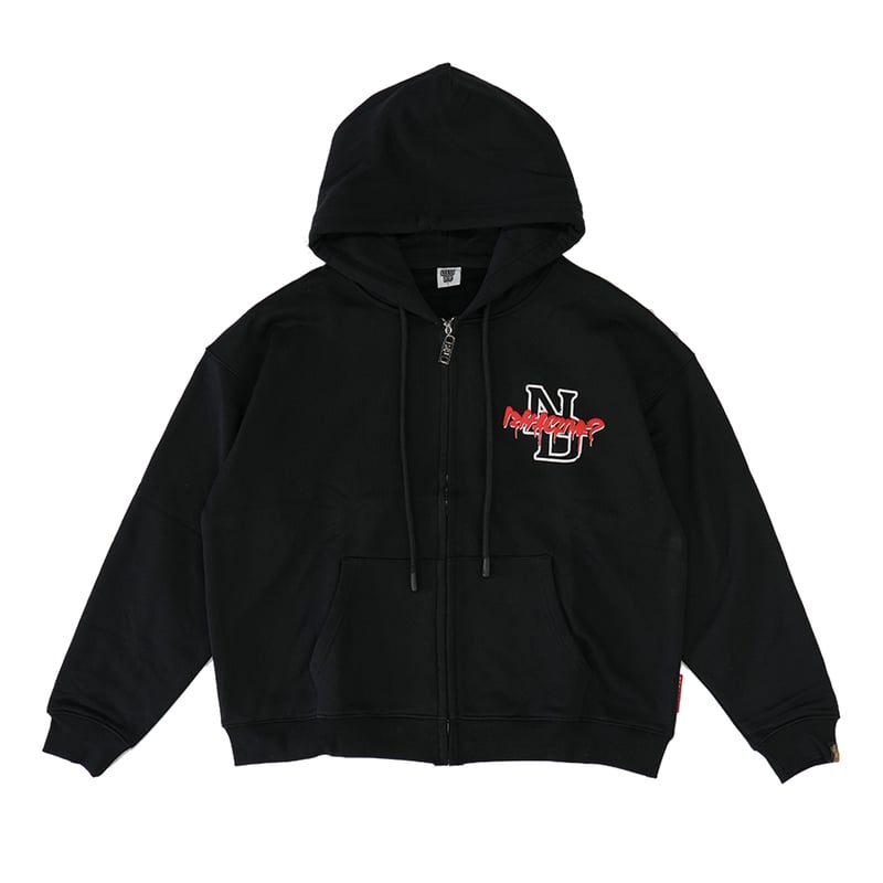 Crime ZipHoodie（Black） | NastyDog OnlineStore