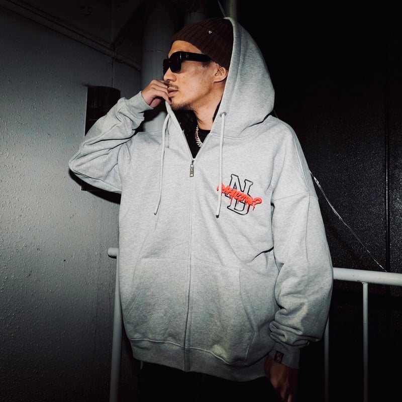 Crime ZipHoodie（Gray） | NastyDog OnlineStore