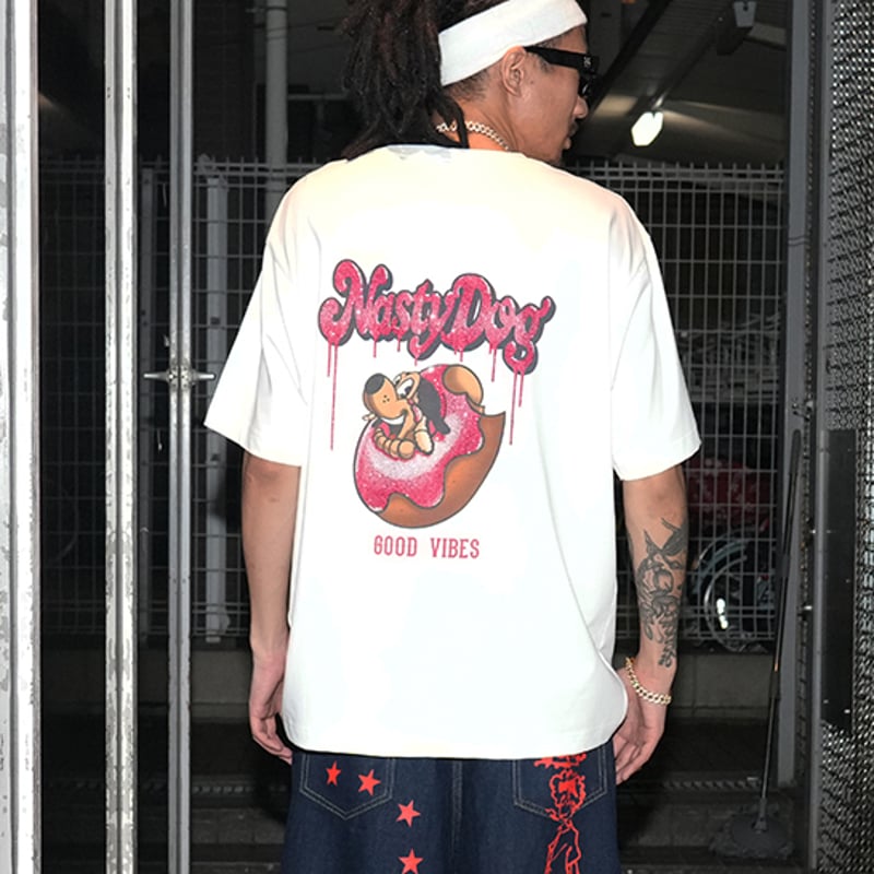 Rhinestone Donuts Tee(White) | NastyDog OnlineS