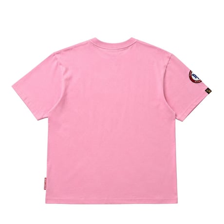 Embroidery Team Logo Tee(Pink)