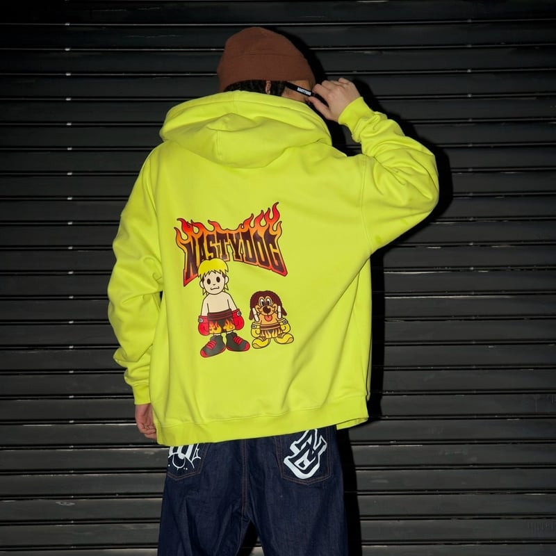 Tenshin×Nasty ZipHoodie(Yellow) | NastyDog Onli