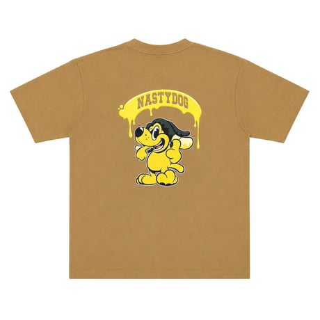 Honey Letter Tee (Black/White/Brown)
