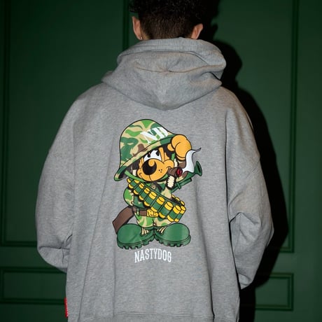 Camo Hoodie(Gray/Lサイズ) B品