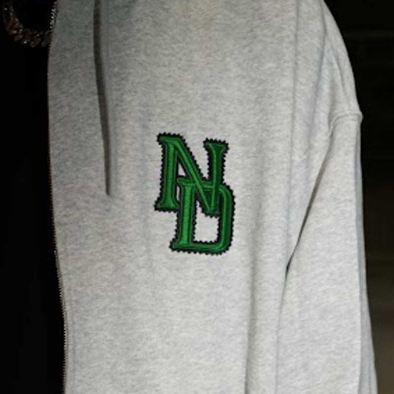 ND ZipHoodie Setup 25 (Gray×Green) | NastyDog O