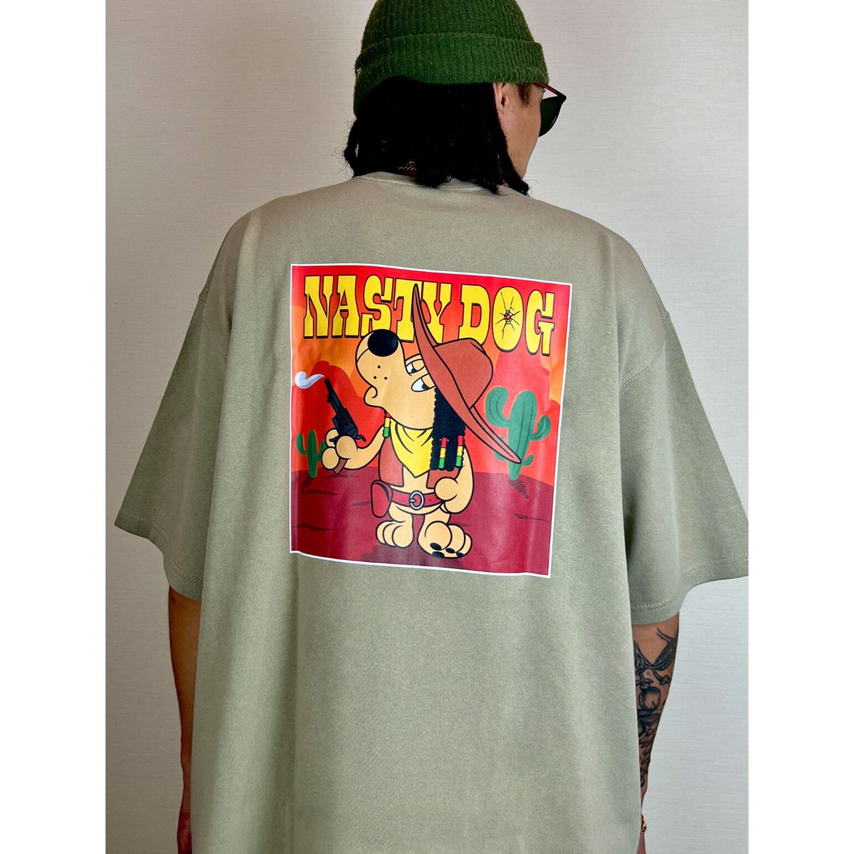 GunMan Dog Tee (Khaki) | NastyDog OnlineStore GunMan Dog Tee (Khaki) | NastyDog OnlineStore