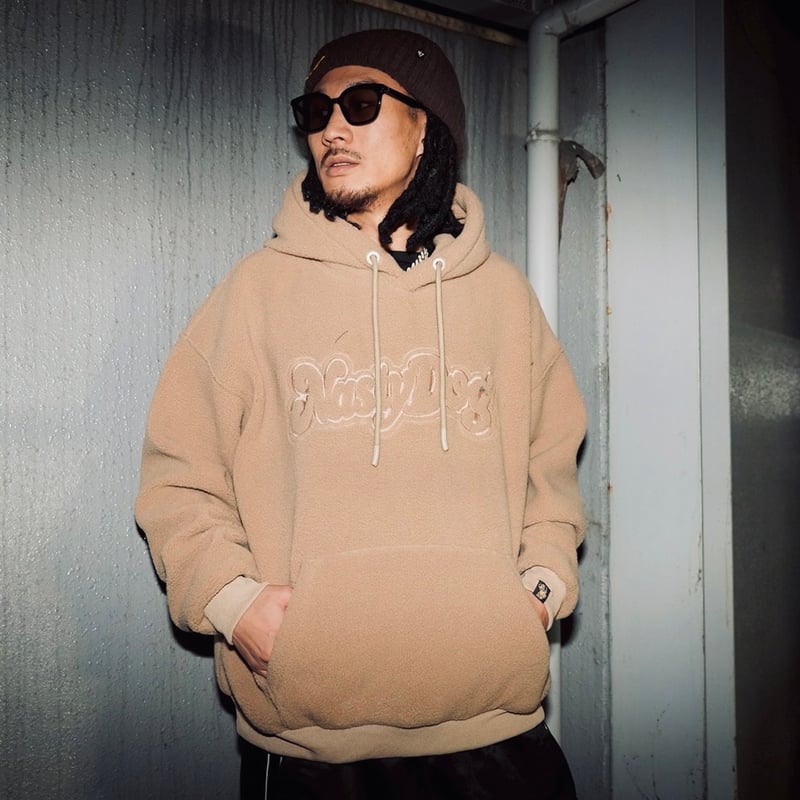 ND Fleece Hoodie (Beige) | NastyDog OnlineStore