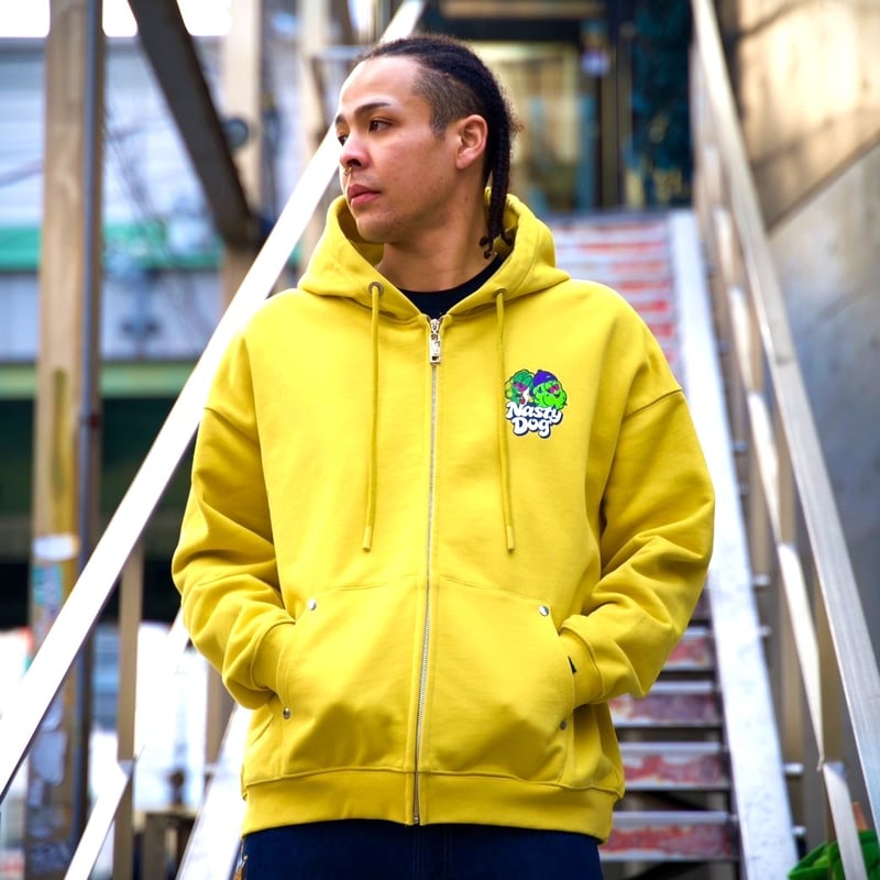 420family Zip Hoodie(Yellow) | NastyDog OnlineS