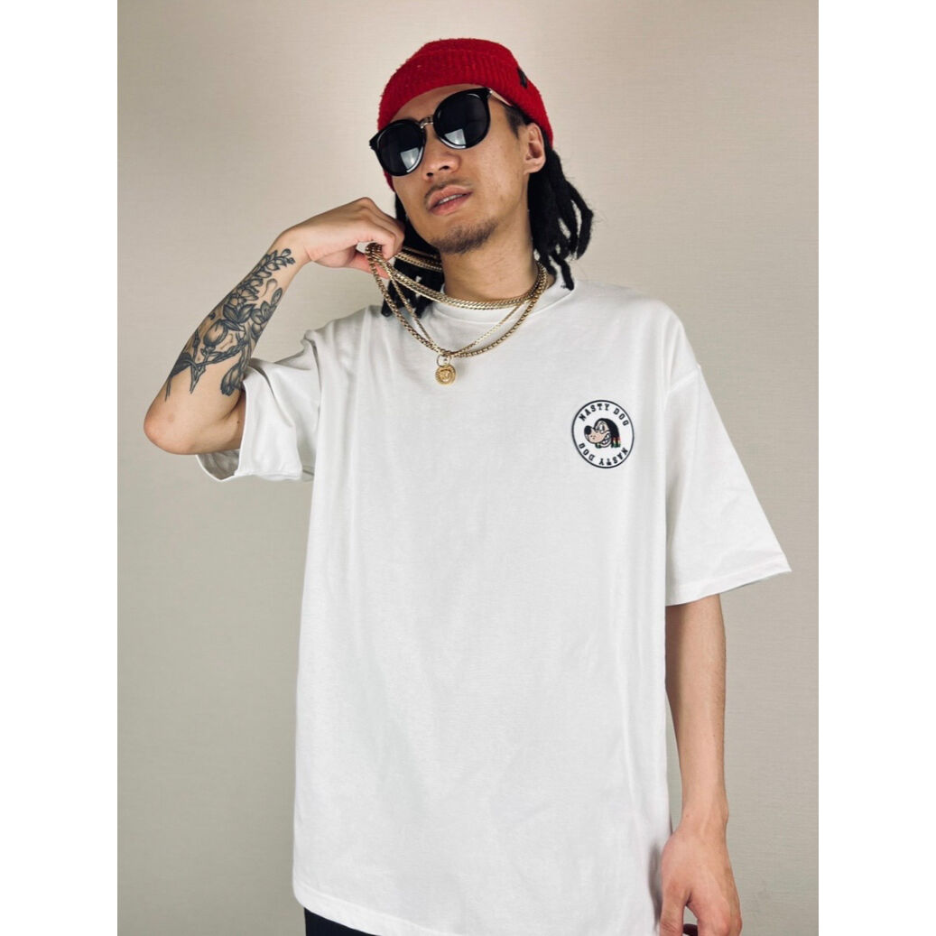 peepinsidehead EMBROIDERY TEE ホワイト-