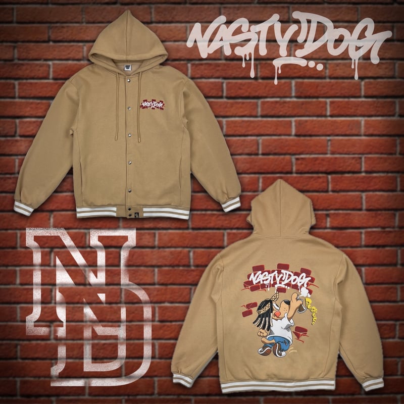 Jacket Hoodie (Beige) | NastyDog OnlineStore Jacket Hoodie (Beige) | NastyDog OnlineStore