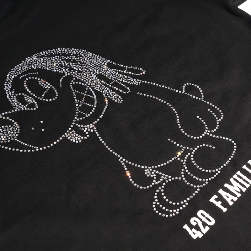 （ポップアップ限定＆定価以下！）NastydogライトストーンキノコTシャツ Rhinestone Tee | NastyDog OnlineStore