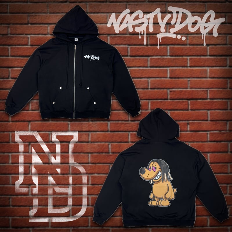 Zip Hoodie (Black) | NastyDog OnlineStore Zip Hoodie (Black) | NastyDog OnlineStore