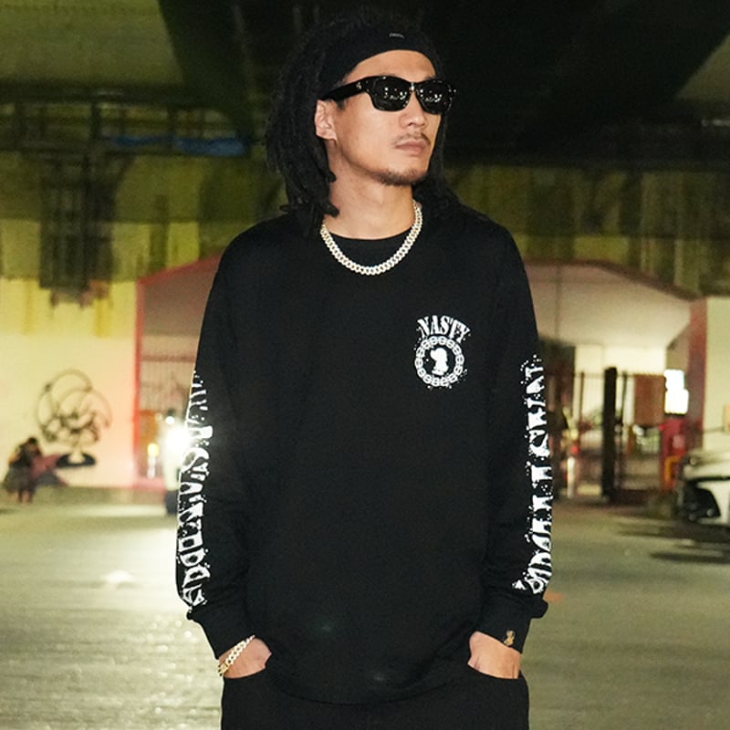 頭文字Tページ ND Stencil LS Tee(Black) | NastyDog OnlineStore