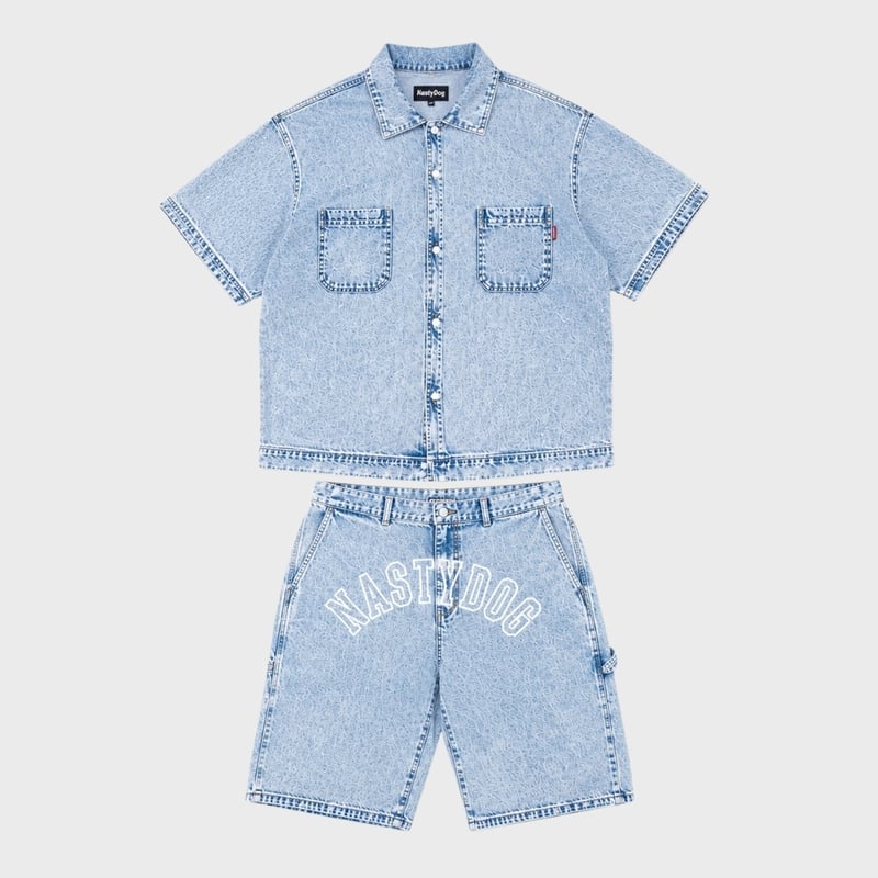 NASTYDOGセットアップ。　値下げ可能です！ ND S/S Denim Setup | NastyDog -OUTLET SITE-