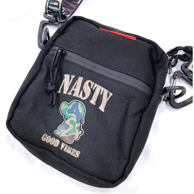 nasty dog 迷彩 ショルダーバッグ ND Shoulder Pouch Black×Camo | NastyDog OnlineS