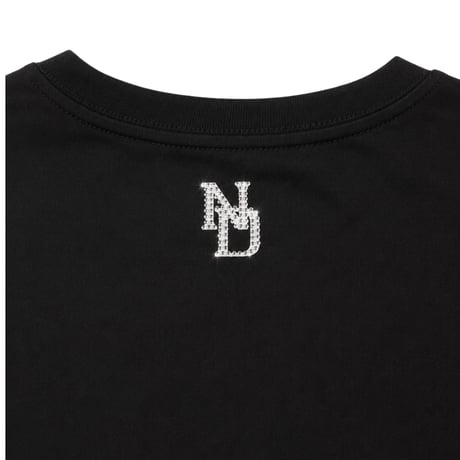 Rhinestone Script Tee(Black/White)