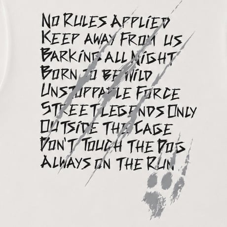 Hand Writing Tee(White)