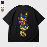 doberman Tee (Black/White/Brown)