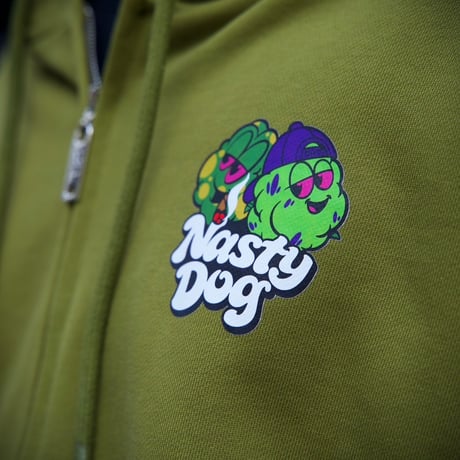 420family Zip Hoodie(Green)