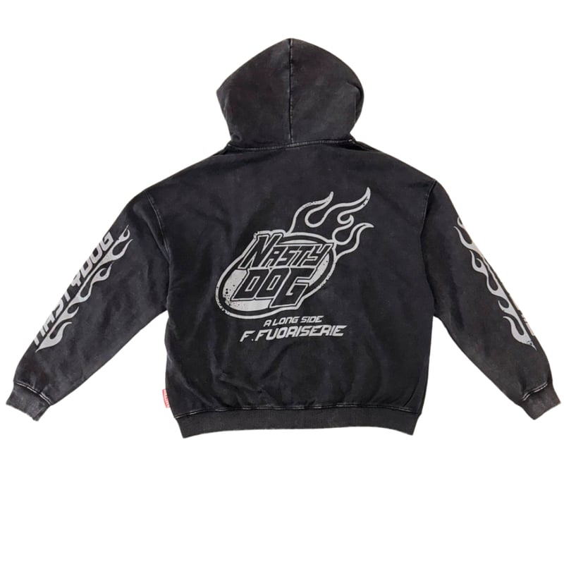 FL×ND Hotrod ZipHoodie Setup (Black) | NastyDog
