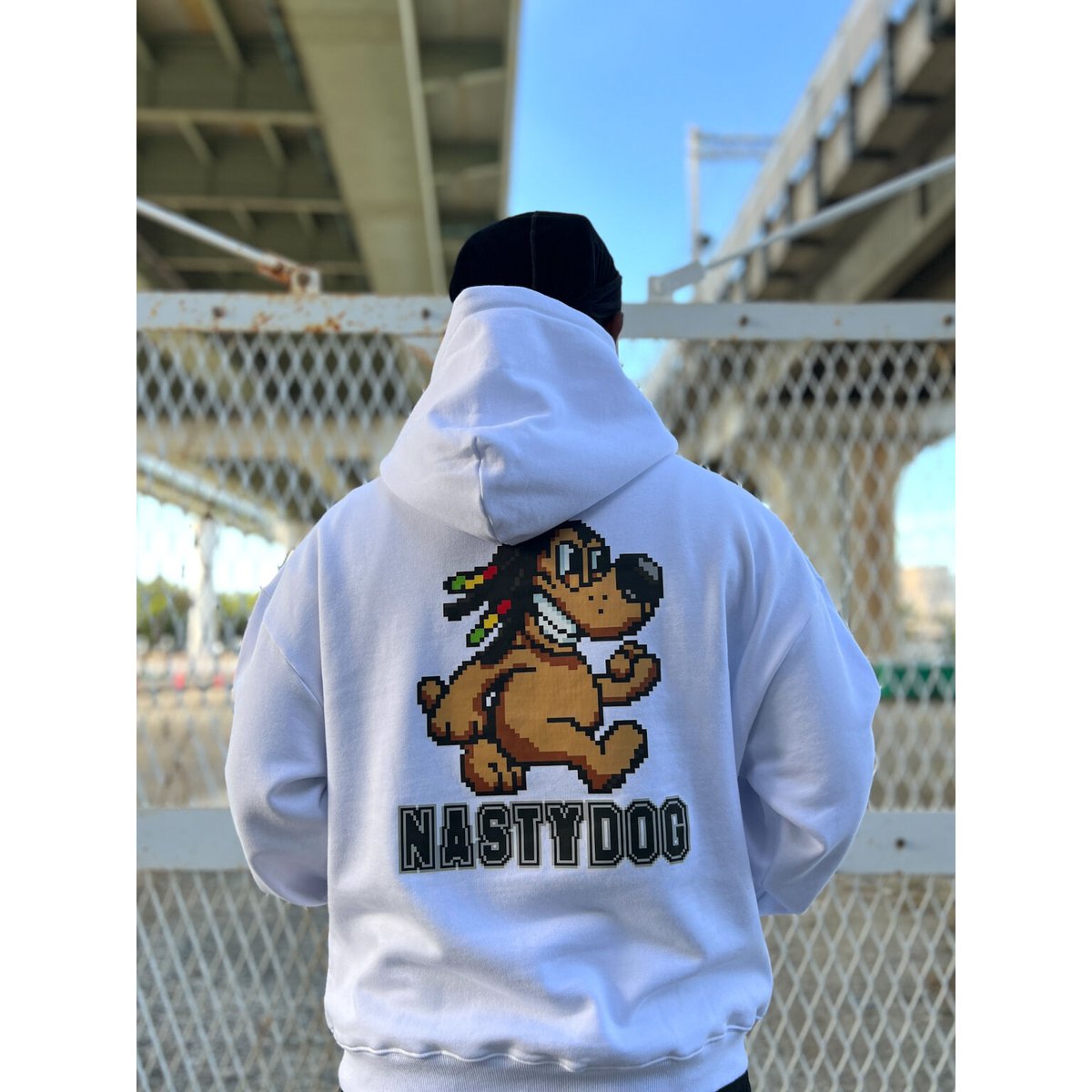 Pixel Hoodie (White) | NastyDog OnlineStore
