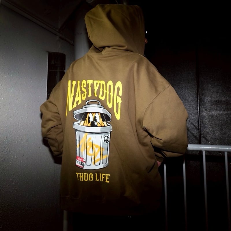 ThugLife ZipHoodie（Khaki） | NastyDog OnlineStore