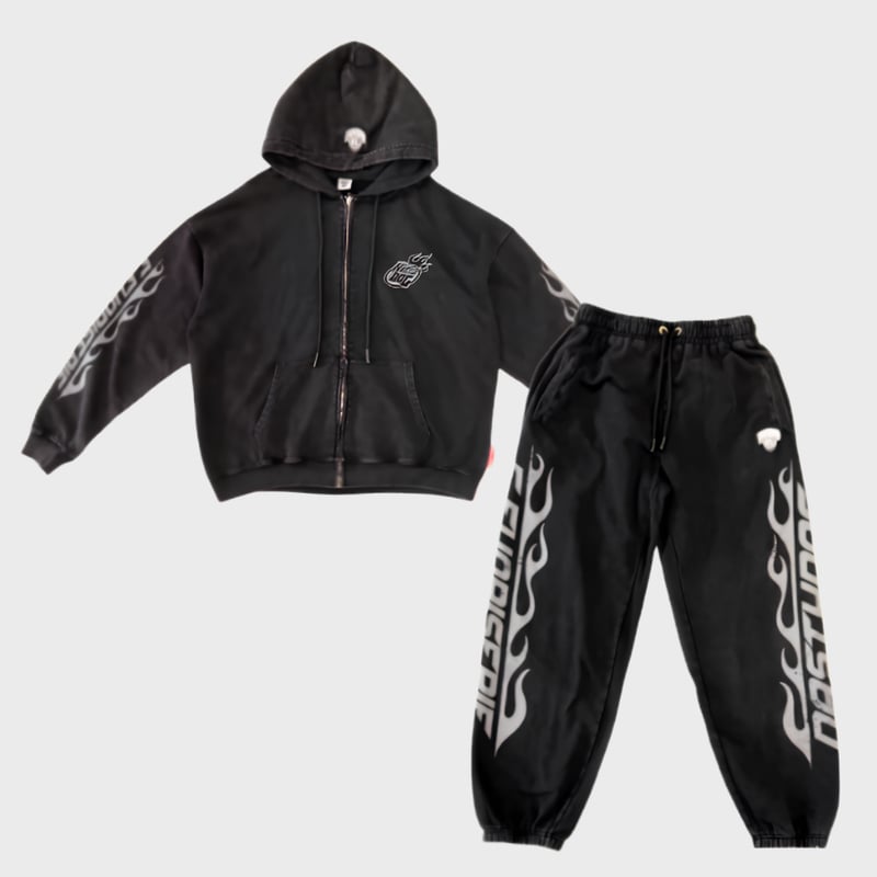 NASTYDOGセットアップ。　値下げ可能です！ FL×ND Hotrod ZipHoodie Setup | NastyDog -OUTLET