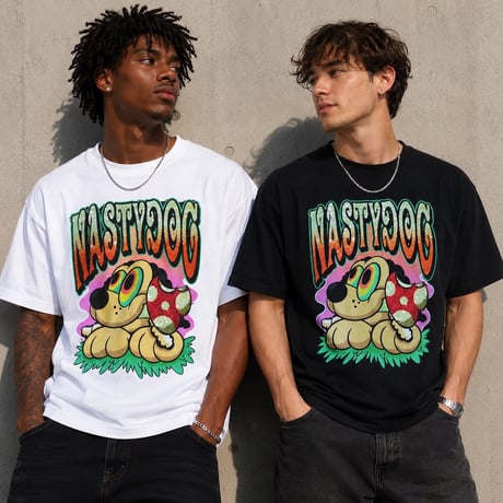 Rhinestone Trip Tee (Black/White)