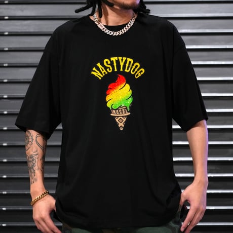 Rhinestone Ice Tee (Black/White)