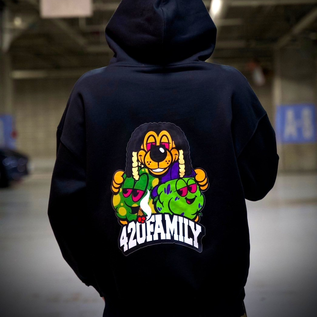 420family Zip Hoodie(Black) | NastyDog OnlineStore