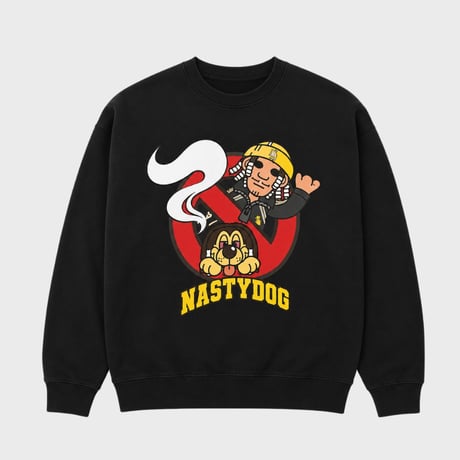 MY×minidog Crewneck (Black)