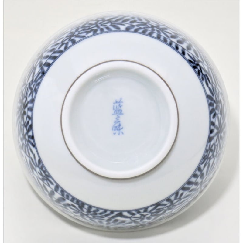 藍染タコ唐草 軽量丼(小)(磁器) (美濃焼) | ヤマニシ西尾陶器