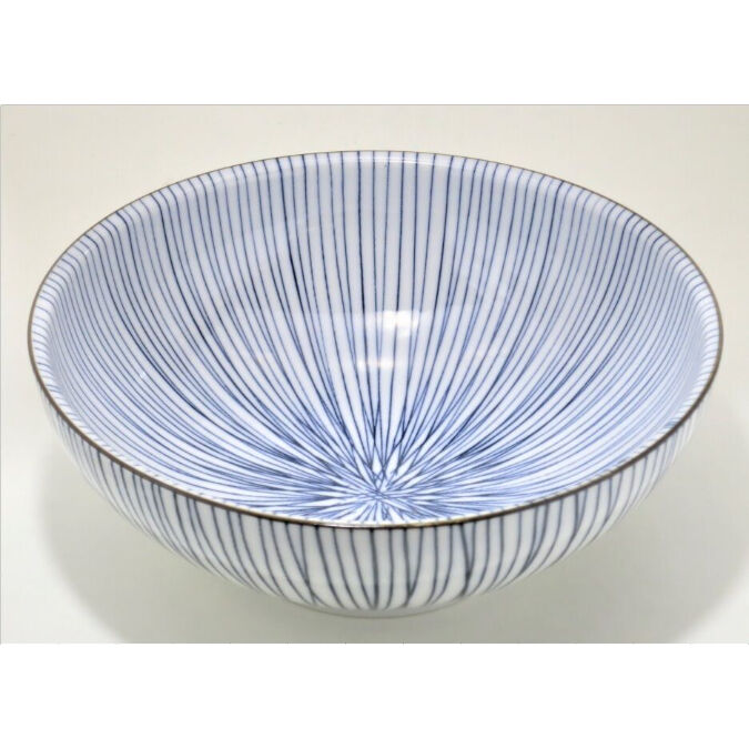 美濃焼　陶器 細十草 麺鉢 (磁器) (美濃焼) | ヤマニシ西尾陶器